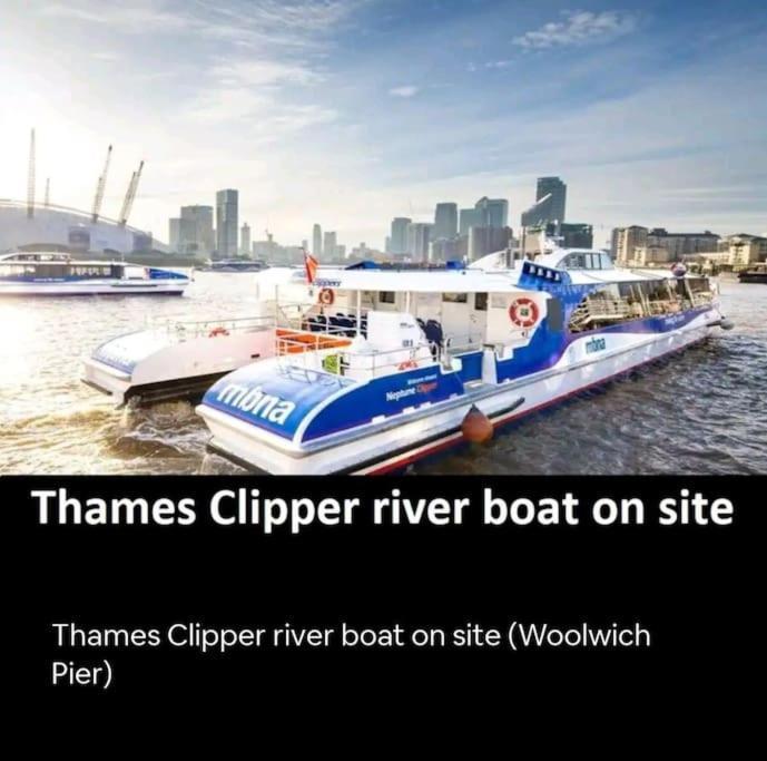 Snuggle Inn - Riverside Apartments - Views Over Looking London River Thames, Close To O2 Arena, London Excel, London City Airport, Thames Clipper- River Boat Service, Woolwich Ferry, Onsite Parking, Twin Room Option Available 外观 照片